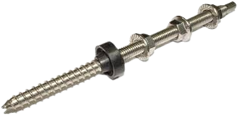 Гвинт-шуруп комбінований М10/200 A2, гайка М10 А2, EPDM комплект (A2)