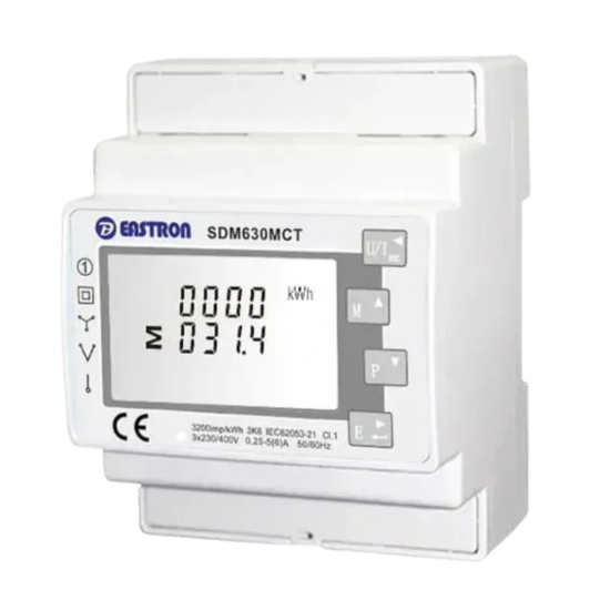 ЛІЧІЛЬНИК SMART METER EASTRON SDM630MCT-ETL, З ТРАНСФОРМАТОРАМИ СТРУМУ ESCT-T36 500A/1A